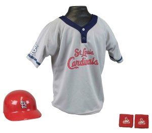 St. Louis Cardinals Baseball Kids Helmet and Jersey Set