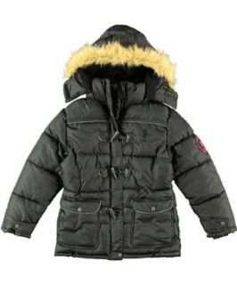 US Polo Assn Girls Black Outerwear Coat: Clothing