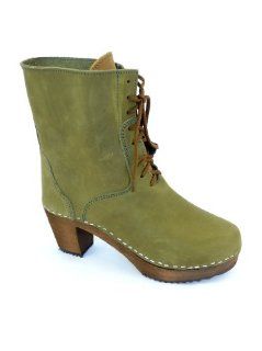 MOHEDA Jenny Clog Boot in Green Shoes