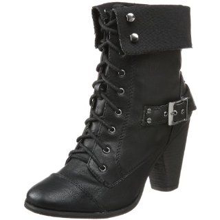  Steve Madden Womens Awoll Lace Up Bootie,Black,11 M Us Shoes