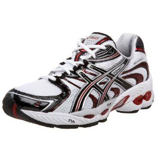 ASICS Mens GEL Nimbus 11 Running Shoe,White/Black/Red,7 D US: Shoes