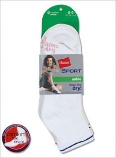 Hanes Sport Womens Ankle Socks Clothing