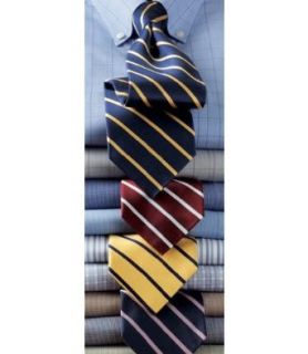 Regimental Pencil Stripe Tie (BURG/SILVER STR, ONE SIZE