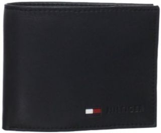 Tommy Hilfiger Mens Stockon Coin Passcase,Black,One Size