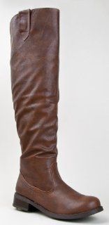 Bamboo YODA 15 Knee High Leatherette Riding Boot Shoes
