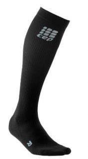 Mens Compression Running Socks Black, III (12.5   15 Inch) Clothing