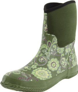 Womens Butterfly Paisley 33052 Knee High Boot,Green,7 M US Shoes