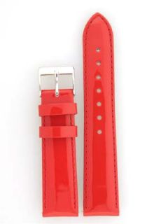 Watch Band Patent Leather Red Clothing