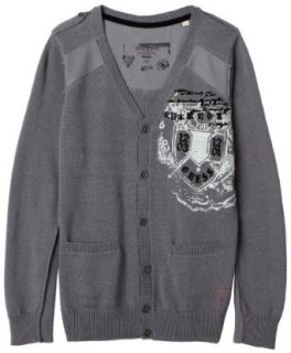 Guess Boys 8 20 Button Up Cardigan,Grey,XL(20) Clothing
