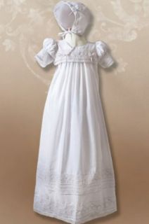Long Heirloom Look Christening Gown, 9 12 Months, 18 22 lbs Clothing