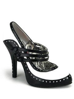 Black And White Spectator Pump   10 Shoes