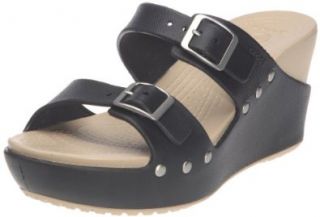 Crocs Womens Cobbler Wedge Sandal Shoes