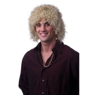 Mens Curly Blonde Lionel Ritchie Halloween Costume Wig