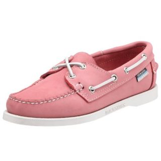 Sebago Docksides Womens Leather Boat Shoes   Pink: Shoes