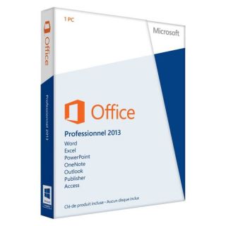 Office Professionnel 2013   1 PC   Achat / Vente LOGICIEL BUREAUTIQUE