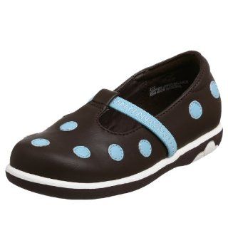 Toddler/Little Kid Dotty Shoe,Brown/Light Blue,7 M US Toddler Shoes
