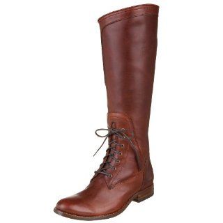  FRYE Womens Melissa Riding Tall Boot,Red/Brown,5.5 M US: Shoes