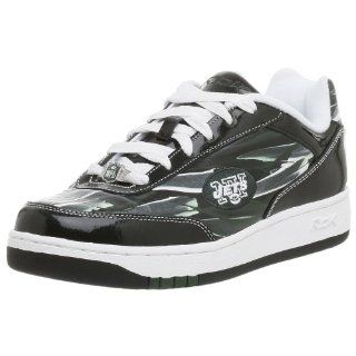 NFL New York Jets Recline Paint Sneaker,Black/Green/White,11 M: Shoes