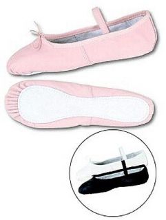 Womens Pink Deluxe Leather Ballet Shoes   Larger Sizes