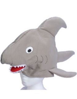 New Huge 24 Stuffed Plush Shark Hat Costume Party Cap