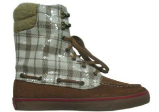 Acklins Lace Up Boot,Tan Corduroy/Plaid Glitter (Teddy),9.5 US Shoes
