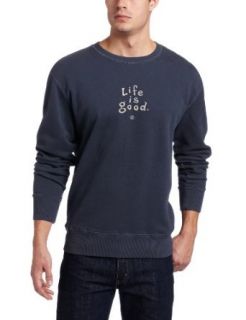 Life is Good Mens Softwash Crew Clothing