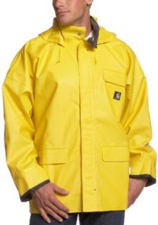 Mens PVC Rain Coat: Clothing