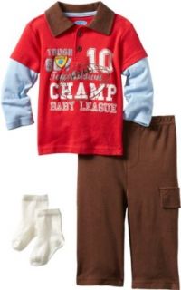 Bon Bebe Baby boys Infant Champ Baby League 3 Piece Pant
