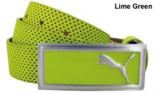 New Puma Golf   Traction Fitted Golf Belt   Lime Green
