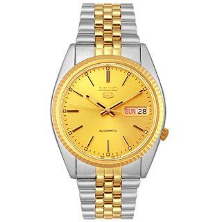 Seiko Mens SNXJ92 Two tone Automatic Day Date Watch: Watches: 