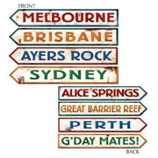Australian Street Sign Cutouts Party Accessory (1 count