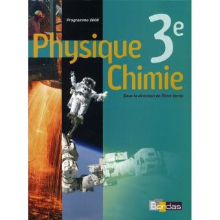 JEUNESSE ADOLESCENT Physique chimie ; 3ème ; manuel (édition 2008)