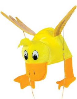 Stuffed Plush Flying Duck Costume Party Hat With Sounds