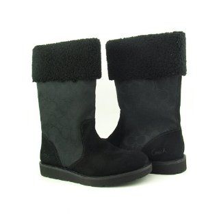 Kally Womens SZ 7.5 Black Winter Boots Fashion   Mid Calf Boots: Shoes