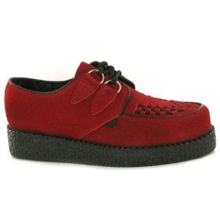 Underground Creepers Wulfurn Red Suede Womens Shoes Shoes
