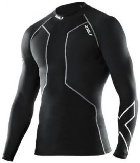 2XU Mens Swimmers Compression Long Sleeve Top (Black