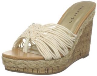 Madden Girl Womens Eriika Wedge Sandal,Natural Fabric,10 M US: Shoes