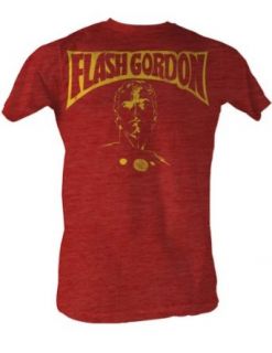 Flash Gordon   Flash Bust Mens T Shirt In Red Heather