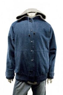 Mens Heavyweight Fleece Lined Denim Jacket: Clothing