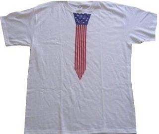 AMERICAN FLAG TIE   White T shirt Clothing