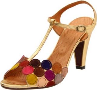 Womens Vory T Strap Sandal,Multi/Oro,34.5 EU (US Womens 4 M) Shoes