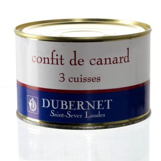 Confit de Canard 3 cuisses 780g Dubernet   Achat / Vente PLAT A BASE