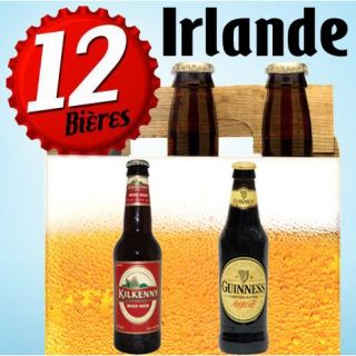 12 Bières dIRLANDE  Guinness x 6 et Kilkenny x 6   12 bouteilles