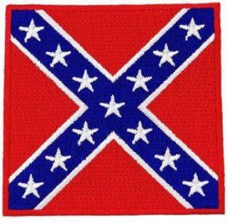 Confederate Battle Flag Embroidered Patch Iron On Civil