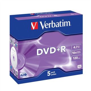 Verbatim DVD+R 16x (5)   Achat / Vente CD   DVD   BLU RAY VIERGE