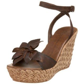 Blu Womens Gail Flower Sandal,Brown,40 EU (US Womens 10 M) Shoes