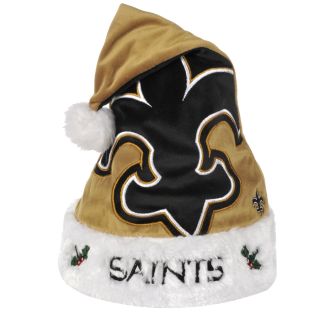 New Orleans Saints 2011 Colorblock Runoff Logo Santa Hat
