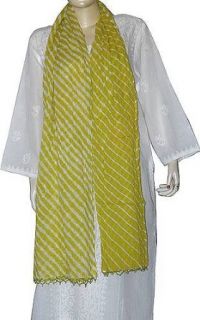 Accessory (88 x 40 inches/Yellow Green with White Stripes) Clothing