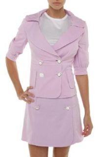 D&G Womens Suit Jacket, 40, Purple: Clothing