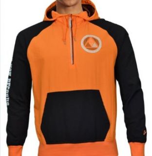 Nike Mens AW77 TC Half Zip Pullover Hooded Jacket Orange
